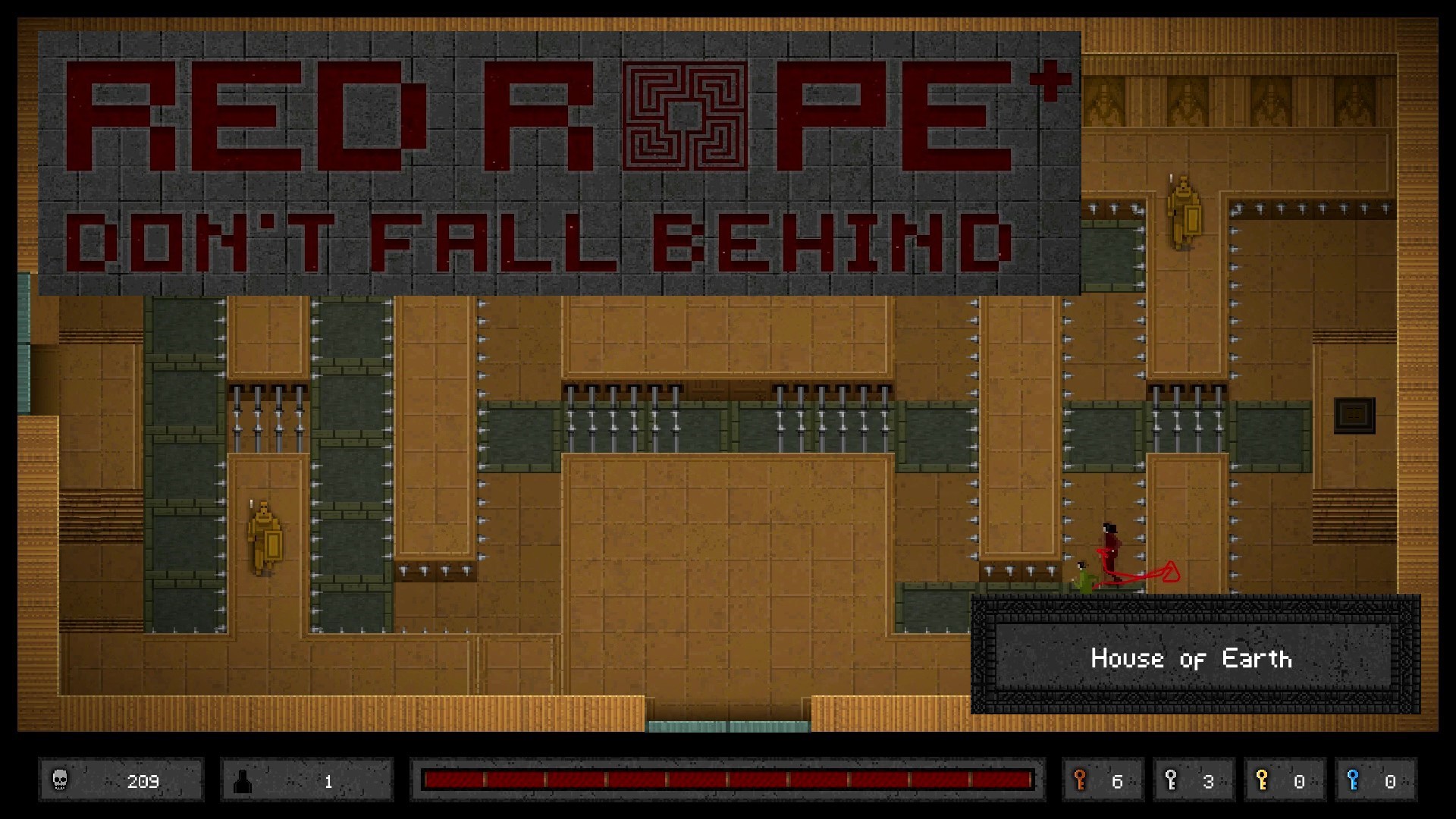 Red Rope:  Don’t Fall Behind+ Walkthrough 6 – House of Earth